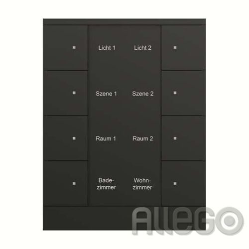 Bild: Busch-J. 8f. Bedienelement schwarz, matt SB/U8.0.11-885