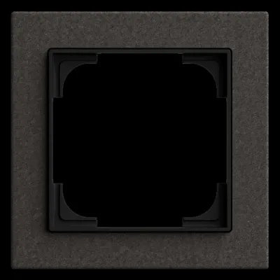BUSCH-JAEGER Abdeckrahmen 1-fach 1721-4045 | Schalterrahmen Busch-art linear | Unterputz | matt | schwarz | 85x85mm