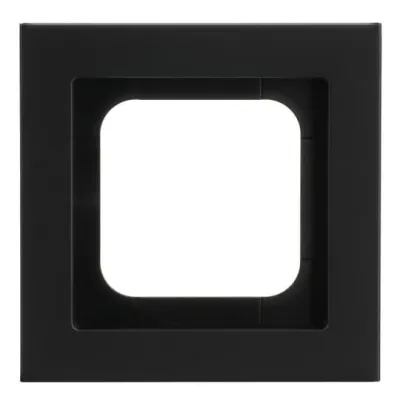 BUSCH-JAEGER Abdeckrahmen 1-fach 1721-275 | Metallrahmen | Aluminium | Busch-axcent | Unterputz | schwarz matt