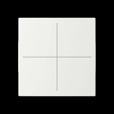 BUSCH-JAEGER Abdeckung 4fach Keypad LFW/A.4.55.11-914 | Tastwippe | Busch-balance SI | Thermoplast | weiß RAL 9010