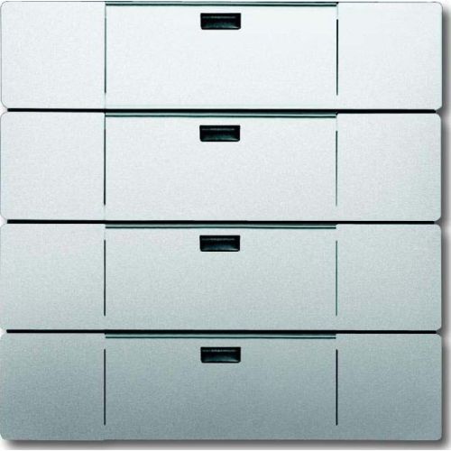 Bild: Busch-J. Bedienelement 4-fach edelstahl 6733-866
