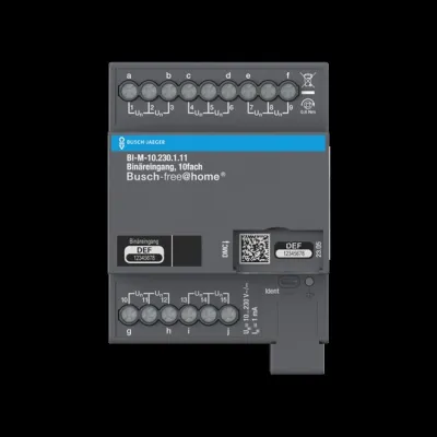 BUSCH-JAEGER Binäreingang 10-fach BI-M-10.230.1.11 | REG | 10–230 V | für Busch-free@home | IP20 | 4TE