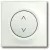 Bild: Busch-Jaeger Bedienelement 6430-774 | Jalousieschalter UP | Glimmlampe | Pfeil-Symbol | studioweiß matt | IP20