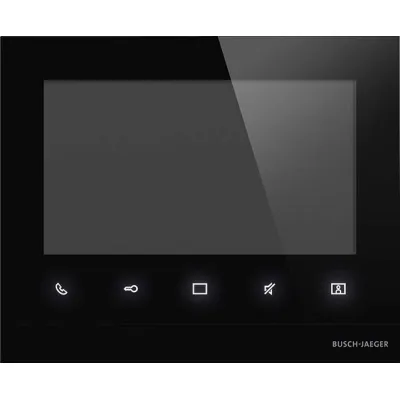 Busch-Jaeger Video-Gegensprechanlage Innenstation M22381-B-03 | 7" Touch | 2-Draht | Aufputz | Memory | schwarz