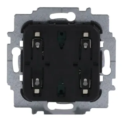 BUSCH-JAEGER Elektroniktaster 2052 U | 2-fach 24V Unterputz | 4 Status-LEDs | Smart Home kompatibel | IP20 | schwarz