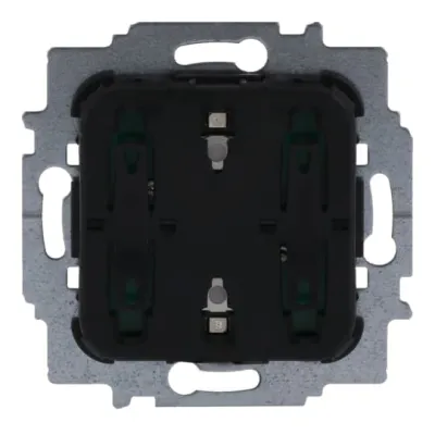 BUSCH-JAEGER Elektroniktaster 2051 U | 1-fach Drucktaster Unterputz | 24V | 2 Schließer | Status-LED | schwarz