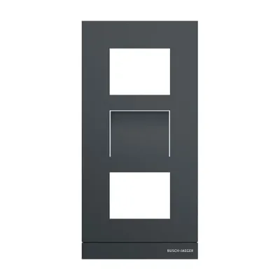 BUSCH-JAEGER Frontplatte Video 1/3 41383CF-B-03 | Aluminium | 1-fach | UP | 135x277x20,5 mm | anthrazit