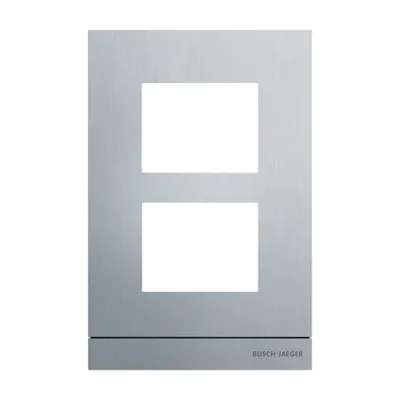 BUSCH-JAEGER Frontplatte Audio 1/2 | 41392CF-A-03 | Busch-Welcome 2-Draht | Aluminium | 135x205x20,5mm | silber