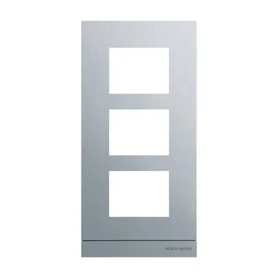 BUSCH-JAEGER Frontplatte Audio 1/3 | 41393CF-A-03 | Türsprechanlage | Aluminium | 135x277x20,5mm | silber