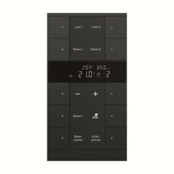 Busch-J. HVAC/CO2-Gerät 10fach, BE, sw, mat SBC/U10.0.11-885