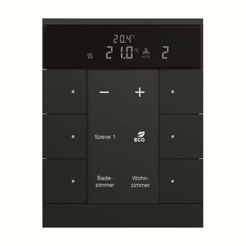 Bild: Busch-J. HVAC-Gerät 6fach, BE, sw, matt SBR/U6.0.11-885