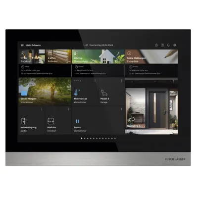 Busch-Jaeger Bedienelement IP touch 10 H8237-5B-03 | Videomonitor LAN | KNX free@home | Touchscreen | PoE | HD | schwarz