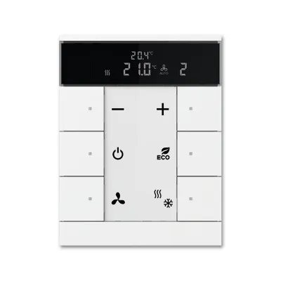 Busch-Jaeger Raumtemperaturregler SBS/U6.0.11-84 | KNX | 6-fach | Unterputz | IP20 | Temperaturfühler | studioweiß