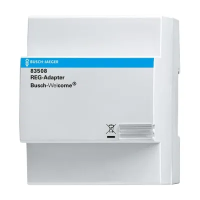 Busch-Jaeger REG-Adapter 83508 | Türkommunikation | Reiheneinbaugerät | 4 TE | 90x72x65 mm | Kunststoff | Zubehör