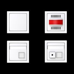 Busch-J. Ruf-Set f. Behinderten WC 1510 UC-44G-101