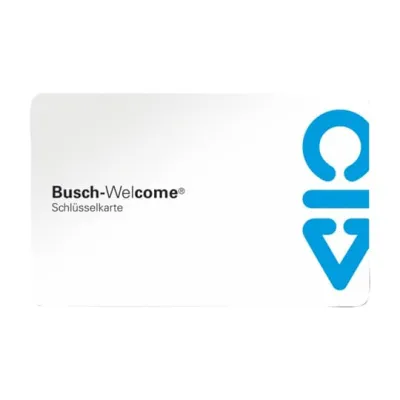 Busch-Jaeger Schlüsselkarte 83173 | Transponder-Modul Zubehör | Busch-Welcome® | berührungslos | weiß | 54x86 mm