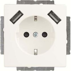 Busch-J. SCHUKO-2x USB Steckdose 20 EUCB2USB-884