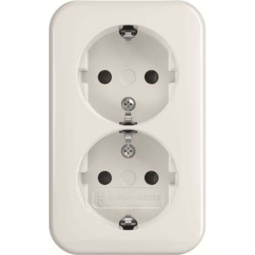 Bild: Busch-J. SCHUKO-Doppelsteckdose EBS 202 EAPB/11W