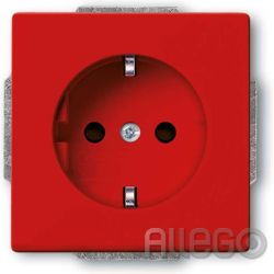 Busch-J. SCHUKO Steckdosen-Einsatz rot RA 20 EUCKS-12-82-101