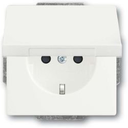Busch-J. SCHUKO Steckdosen-Einsatz studioweiß ma 20 EUKB-884