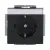 Bild: BUSCH-JAEGER Steckdose 20 EUN-81 | SCHUKO Unterputz | Beschriftungsfeld | 250V 16A | Thermoplast | anthrazit