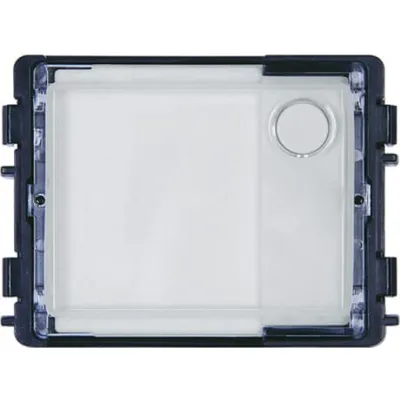 Busch-Jaeger Tastenmodul 1-fach 51381RP1-03 | Klingelmodul | Busch-Welcome | 1 Ruftaste | Namensschild beleuchtet | weiß