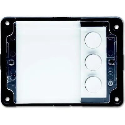 Busch-Jaeger Tastenmodul 3-fach 83140/3-101 | Ersatzteil Außenstation | IP44 | Kunststoff | 98x71x29mm | weiß