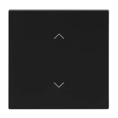 BUSCH-JAEGER Wippe 1-fach 6735-11-45M | Jalousie Symbol | Busch-art linear | Kunststoff matt | schwarz RAL 9005