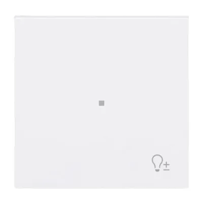 BUSCH-JAEGER Tastwippe 1-fach 6234-10-44G | Symbol Dimmer | Thermoplast glänzend | weiß RAL 9016 | Busch-art linear