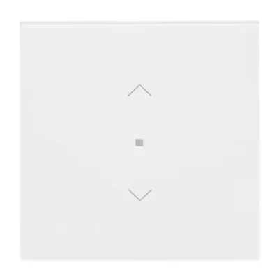 BUSCH-JAEGER Wippe 1-fach 6232-10-44G | Jalousiesymbol | Abdeckung für KNX, free@home | Thermoplast glänzend | weiß