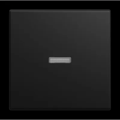 BUSCH-JAEGER Kontrollwippe Schalter 1789 N-915 | Busch-balance SI | Kunststoff | matt | schwarz RAL 9004 | 55x55 mm