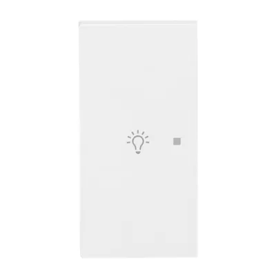 BUSCH-JAEGER Tastwippe 2-fach 6231-21-44M | KNX System | Symbol Licht links | Thermoplast matt | weiß RAL 9016