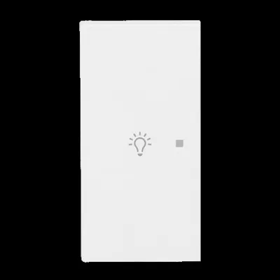 BUSCH-JAEGER Tastwippe 2-fach 6231-21-44M | KNX System | Symbol Licht links | Thermoplast matt | weiß RAL 9016