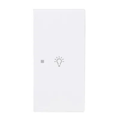 BUSCH-JAEGER Tastwippe 2-fach 6231-22-44M | KNX Bussystem | Symbol Licht | Kunststoff Thermoplast matt | weiß RAL 9016