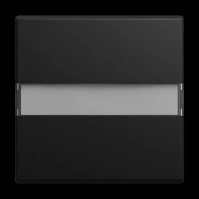 BUSCH-JAEGER Wippe Schalter 2506 N-915 | Beschriftungsfeld | Busch-balance SI | Kunststoff matt lackiert | schwarz