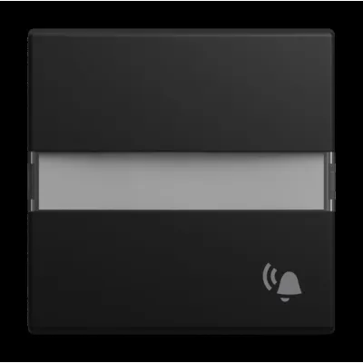 BUSCH-JAEGER Wippe 2506 N/KI-915 | UP-Taster Abdeckung Klingel-Symbol | matt | Kunststoff | schwarz