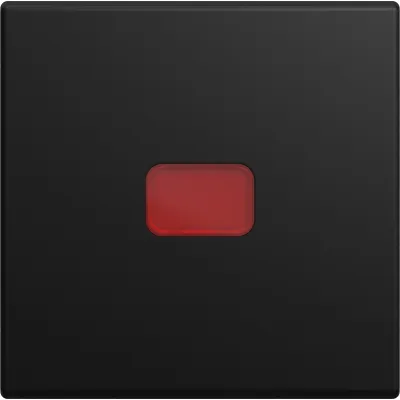 BUSCH-JAEGER Wippe 2509-915 | Kontrollwippe für Schalter/Taster | Busch-balance SI | matt | Kunststoff | schwarz