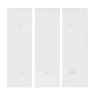 Busch-Jaeger Wippe 3-fach Elektroniktaster 2570-30-84 | Abdeckung UP-Taster | Kunststoff | glänzend | IP20 | weiß