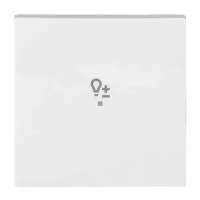 Busch-Jaeger Wippe 1-fach 6234-10-914 | Dimmer Symbol | KNX & free@home | Kunststoff glänzend | alpinweiß RAL 9010