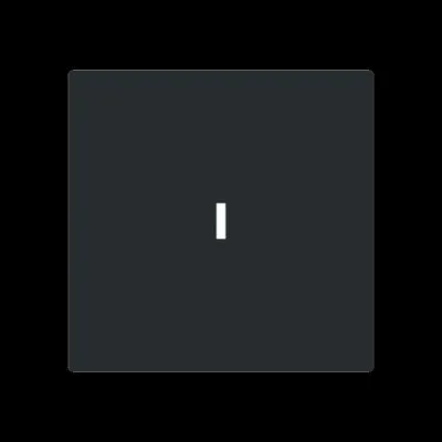 BUSCH-JAEGER Wippe 1789 N-45M | Schalterabdeckung für UP-Schalter | Kunststoff matt | schwarz