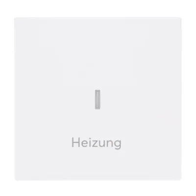 BUSCH-JAEGER Wippe Schalter 1789 H-44G | mit roter Kalotte | Busch-art linear | weiß glänzend | Kunststoff | 69,5x69,5mm