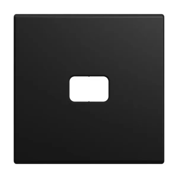 BUSCH-JAEGER Kontrollwippe Schalter 2520-915 | Busch-balance SI | 1-fach Wippe | Kunststoff | matt | schwarz | 55x55 mm