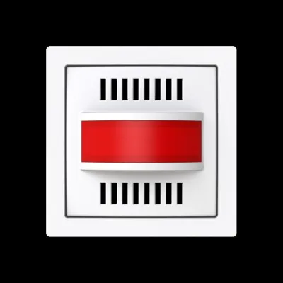 BUSCH-JAEGER Zentralscheibe 1573 CN-44G | Lichtfenster | Beschriftungsfeld | weiß RAL 9016 | 69,5x69,5mm