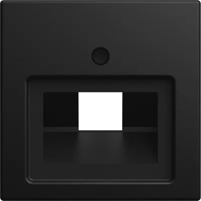 BUSCH-JAEGER Zentralplatte 1803-915 UAE/IAE Abdeckung | 1-fach | schräger Auslass | Unterputz | schwarz matt