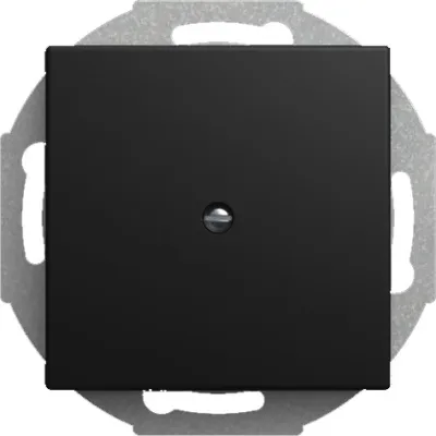 BUSCH-JAEGER Zentralscheibe 2527-915 Leitungsauslass | Unterputz | 1-fach | Zugentlastung | schwarz matt | RAL 9004