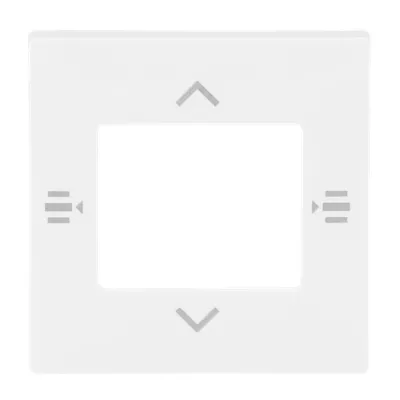 BUSCH-JAEGER Zentralscheibe 6108/61-914 | KNX Bedienelement 7-fach | Kunststoff Thermoplast | glänzend | weiß RAL 9010