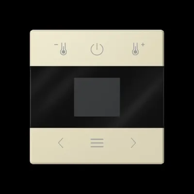 BUSCH-JAEGER Zentralscheibe 1794 MDRT-82 | Raumtemperaturregler Thermostat | glänzend | Kunststoff | weiß