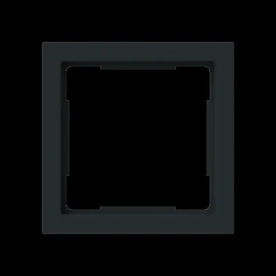 BUSCH-JAEGER Zwischenring 1747 BSI-45M | Zentralplatte Busch-balance SI | 1-fach | Klemmbefestigung | matt | schwarz