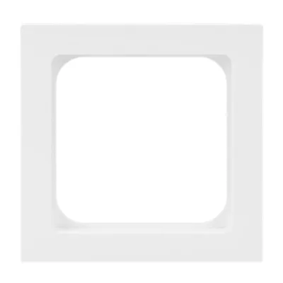 BUSCH-JAEGER Zwischenring 1746/10-44G | Zentralplatte 50x50mm | UP | Kunststoff | Weiß RAL 9016 | glänzend