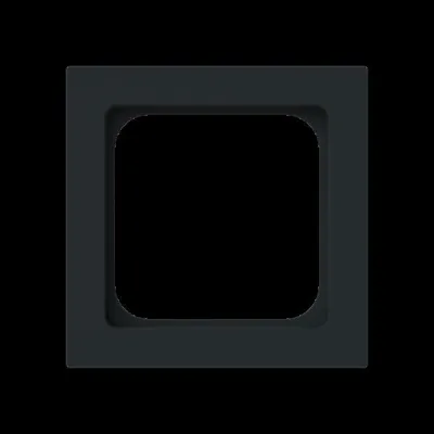 BUSCH-JAEGER Zwischenring 1746/10-45M | Zentralplatte 50x50 mm | UP | Kunststoff matt schwarz | RAL 9005